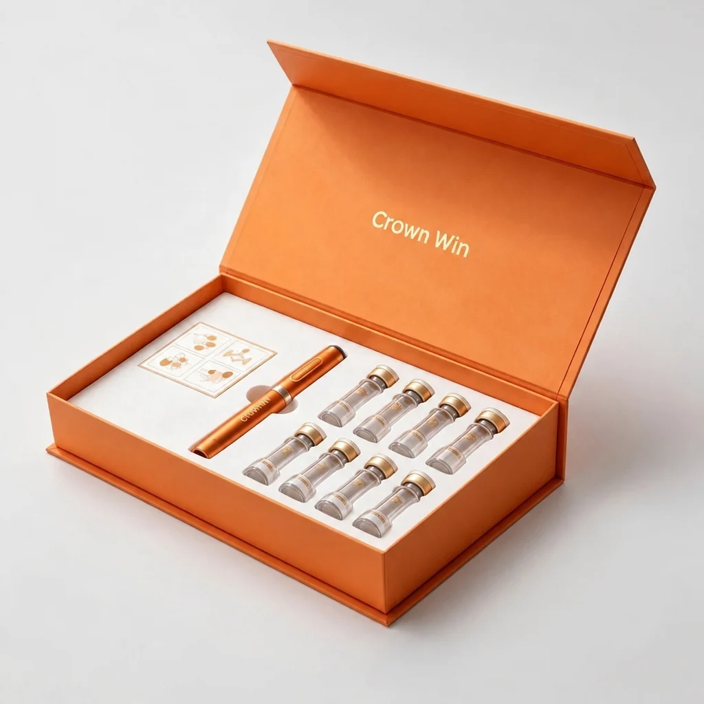 Magnetic Peptide Pen and Vial Skincare Box